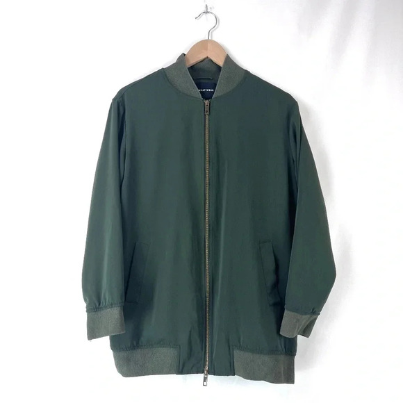 Who What Wear Green Bomber Jacket Size S - Picture 1 of 8